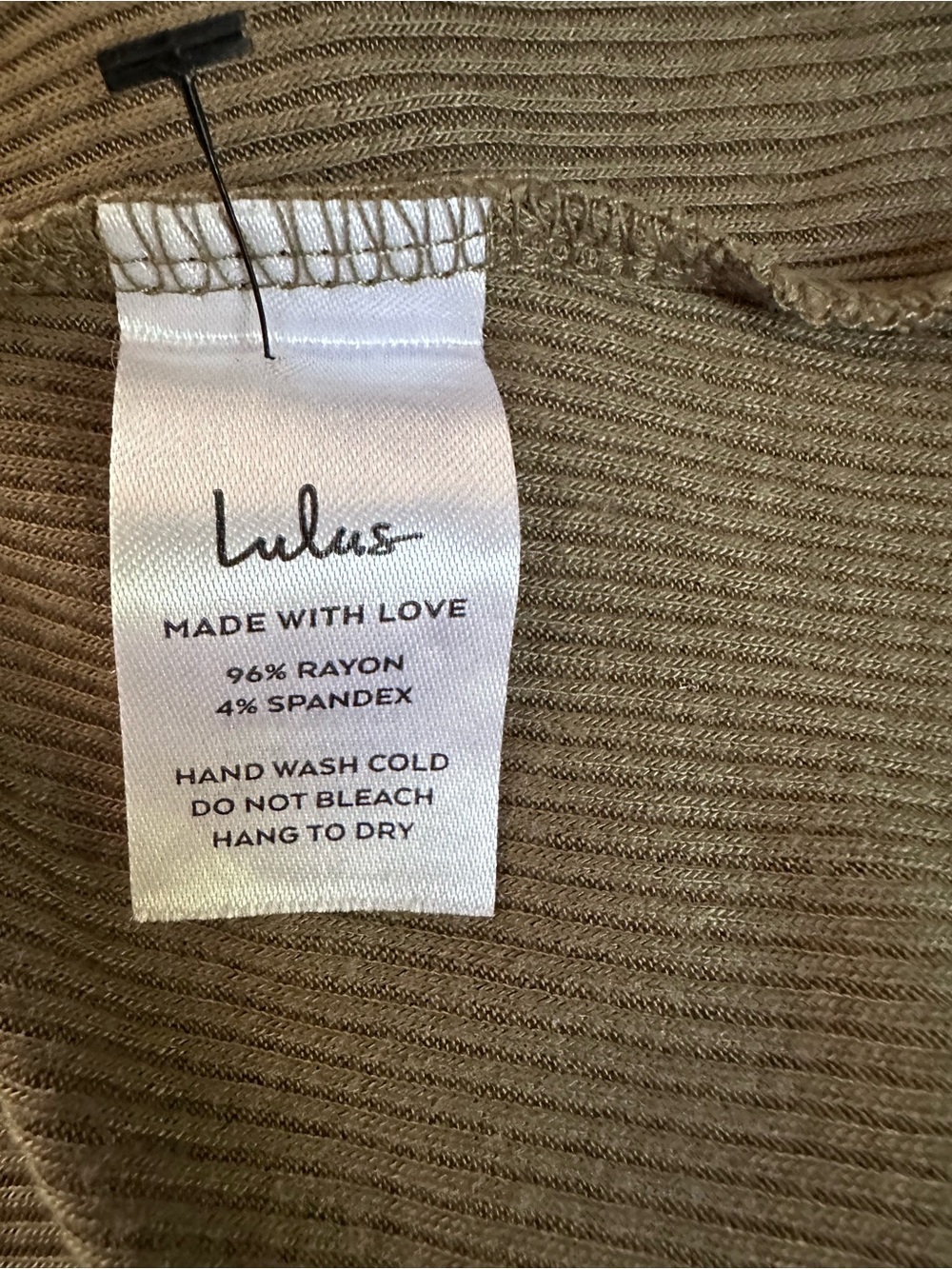 Lulus Simply the Best Olive Ribbed Henley Bodysuit XS Square Neck Stretch - Picture 8 of 11